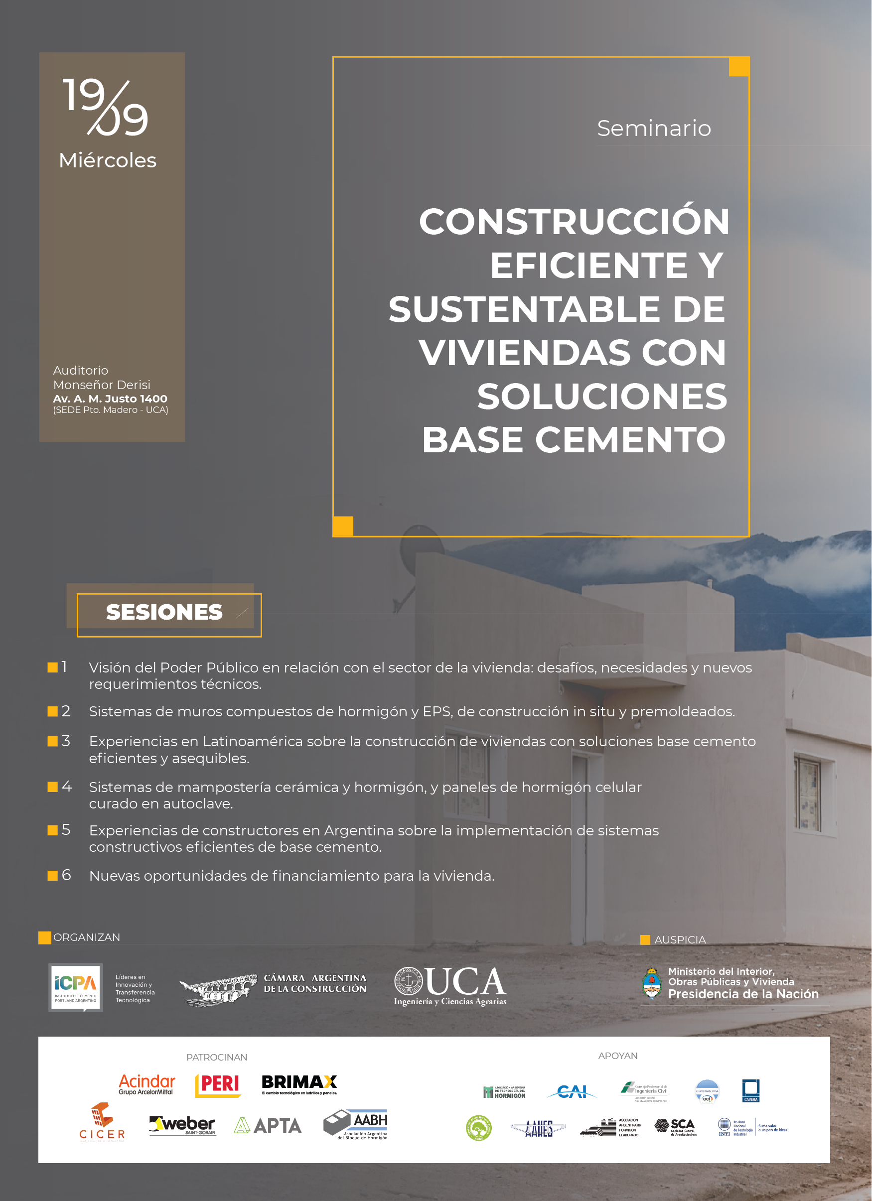 Seminario: Construcción Eficiente y Sostenible de Viviendas