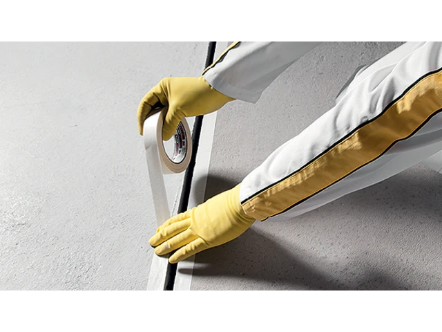 Encintar soporte hueco en obra weber