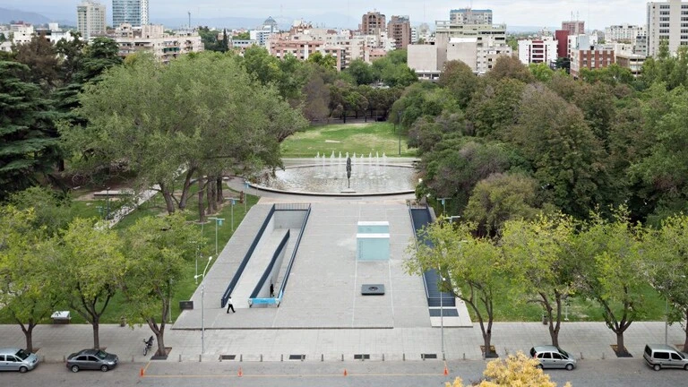 Imagen del memorial de la bandera del ejercito de los andes